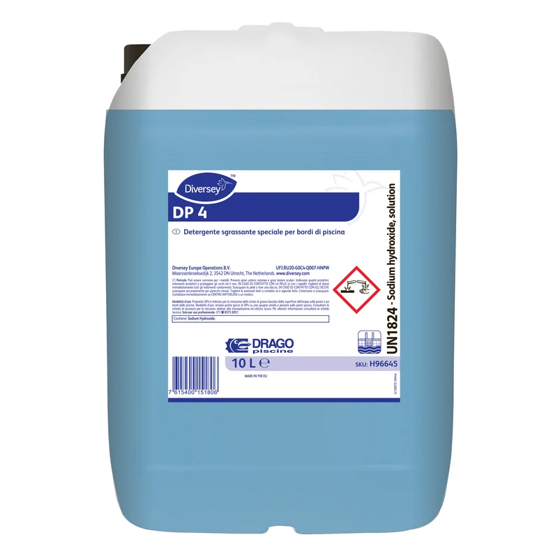Detergente concentrato per bordo vasca piscina Diversey DP 4 10 litri DISPONIBILE IN 7 GIORNI LAVORATIVI