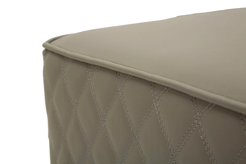 Puff Quadrato Sharon 38x38x38 cm in Pino e MDF e Metallo e Plastica