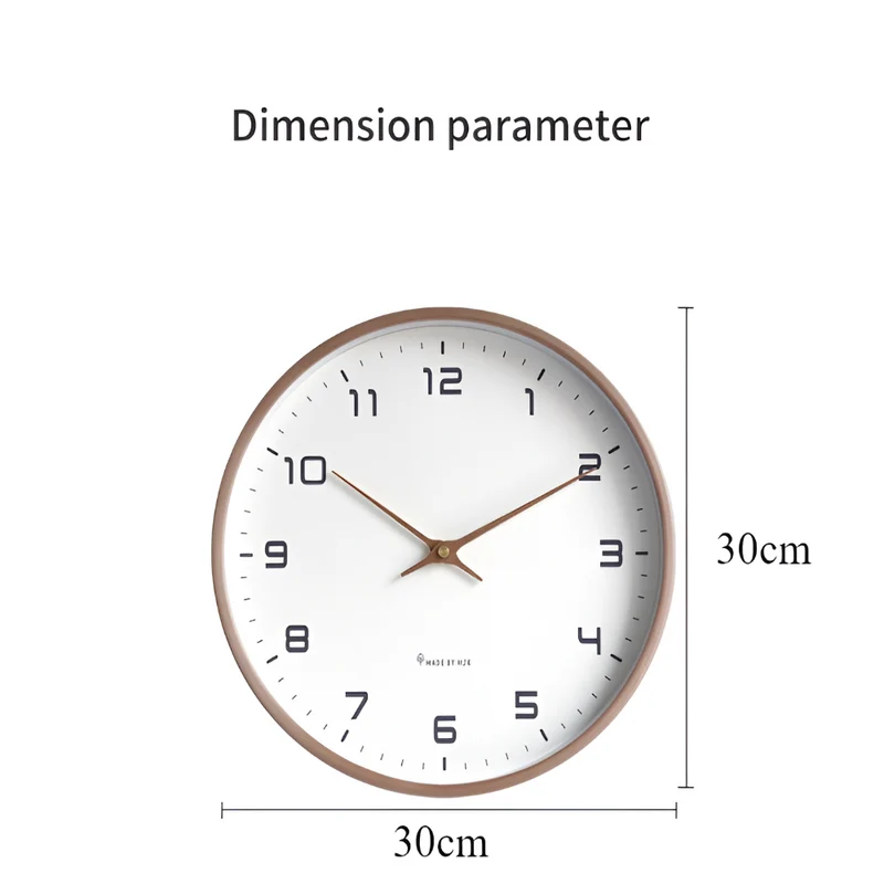Elegant Nordic Silent Wall Clock