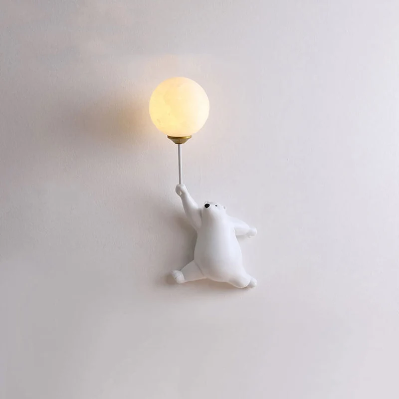 Soft Glow Bear Balloon Wall Lamp