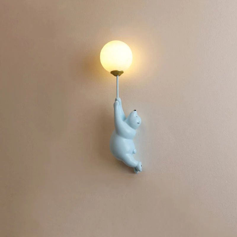 Soft Glow Bear Balloon Wall Lamp