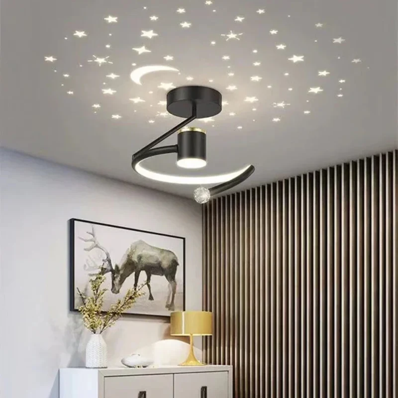 Ethereal LED Ceiling Lamp with Dimming Function – Imitating Starry Sky