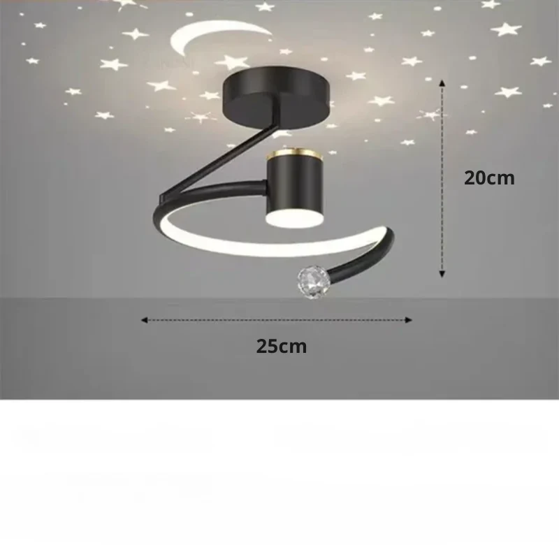 Ethereal LED Ceiling Lamp with Dimming Function – Imitating Starry Sky