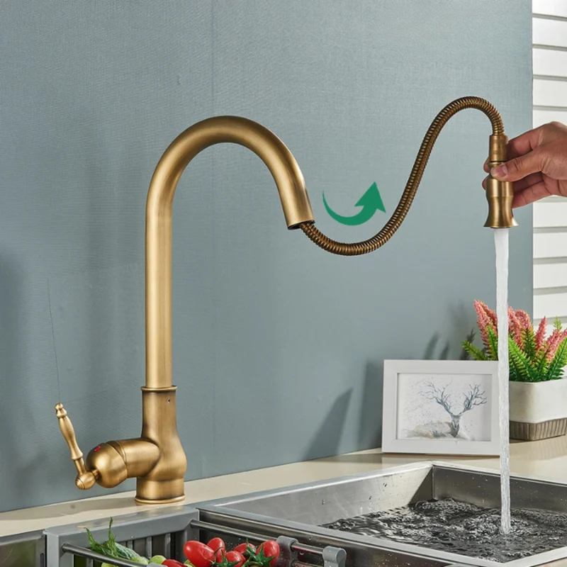 Timeless Antique-Style Kitchen Faucet