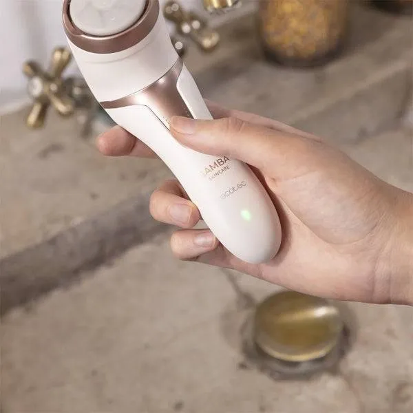 Cecotec Bamba SkinCare Limapiedi Elettrica - Batteria Ricaricabile - Dischi di Diverse Durezze - Funzione Aspirazione - Uso Wireless e con Cavo - Autonomia 100min - Colore Bianco e Rosa