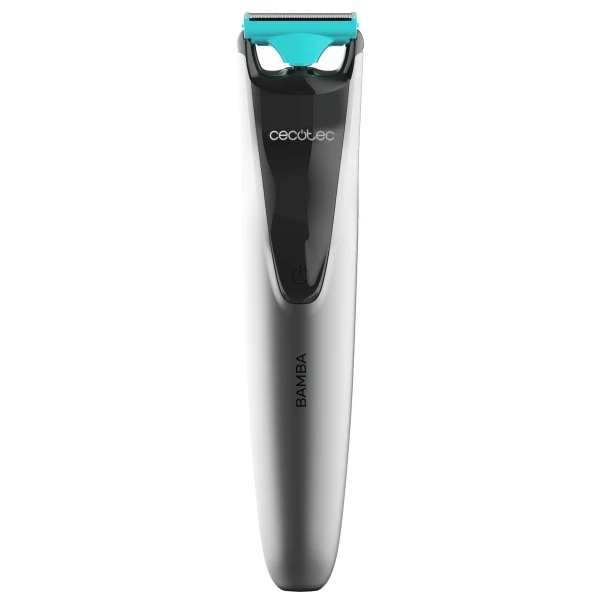 Cecotec Bamba PrecisionCare OneShave Rasoio Rifilatore 2 in 1 - Uso Wireless - Lame in Acciaio Inox - Pettine Regolabile da 0.5 a 10mm - Ergonomico - Protezione Lame - Colore Grigio