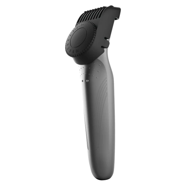 Cecotec Bamba PrecisionCare OneShave Rasoio Rifilatore 2 in 1 - Uso Wireless - Lame in Acciaio Inox - Pettine Regolabile da 0.5 a 10mm - Ergonomico - Protezione Lame - Colore Grigio