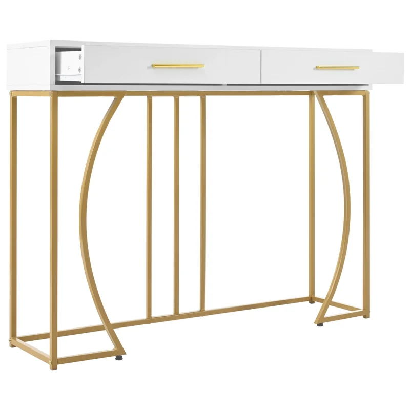 Tavolo da pranzo allungabile da 118 a 158 cm; nero effetto legno; cassetti effetto rattan