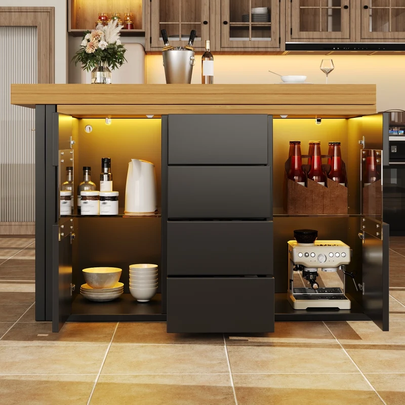 Tavolo da pranzo allungabile 110-140 x 80 cm; effetto marmo nero; MDF e metallo