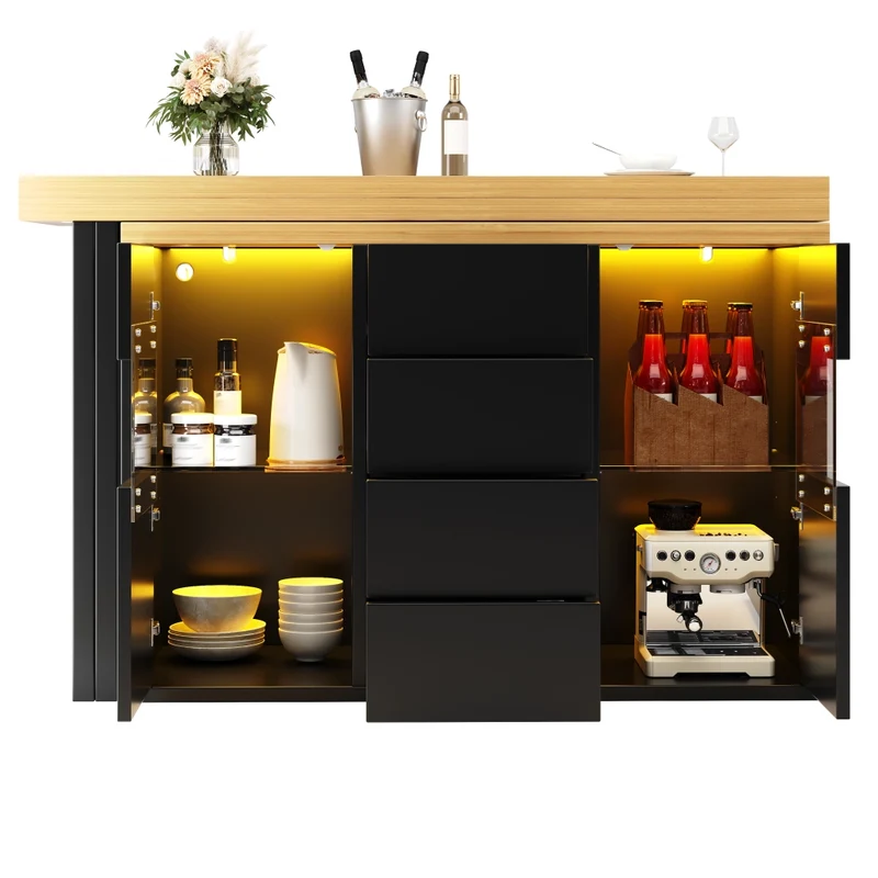 Tavolo da pranzo allungabile 110-140 x 80 cm; effetto marmo nero; MDF e metallo