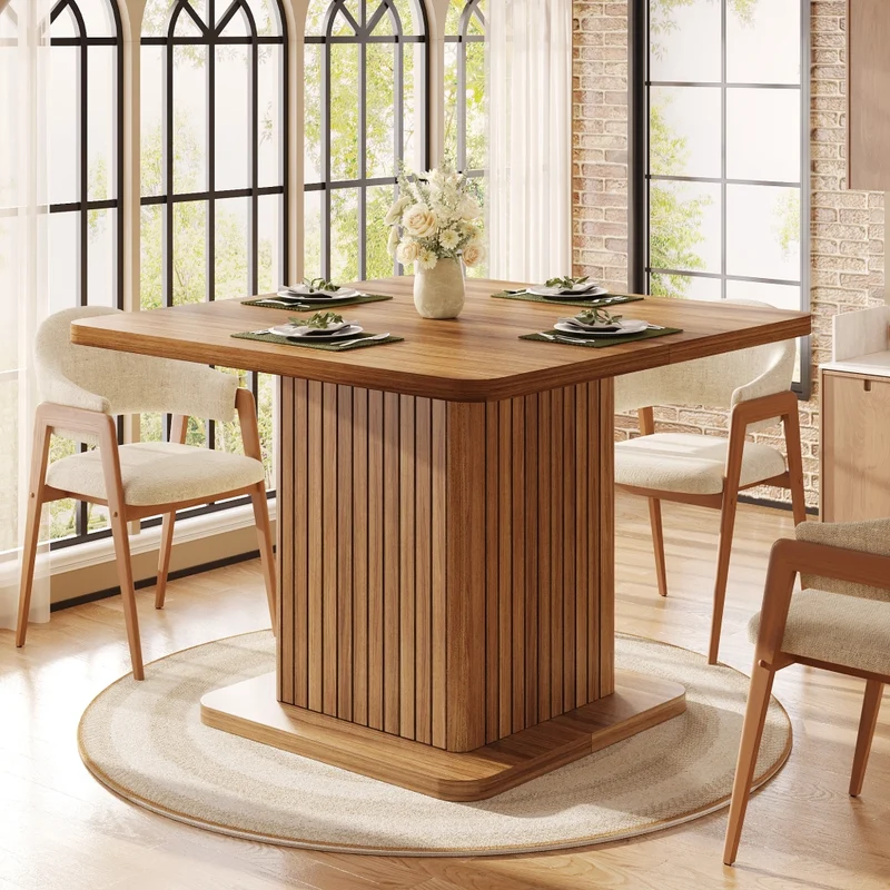 Tavolo da pranzo allungabile da 140 a 180 cm con contenitore interno; MDF e metallo; nero effetto marmo