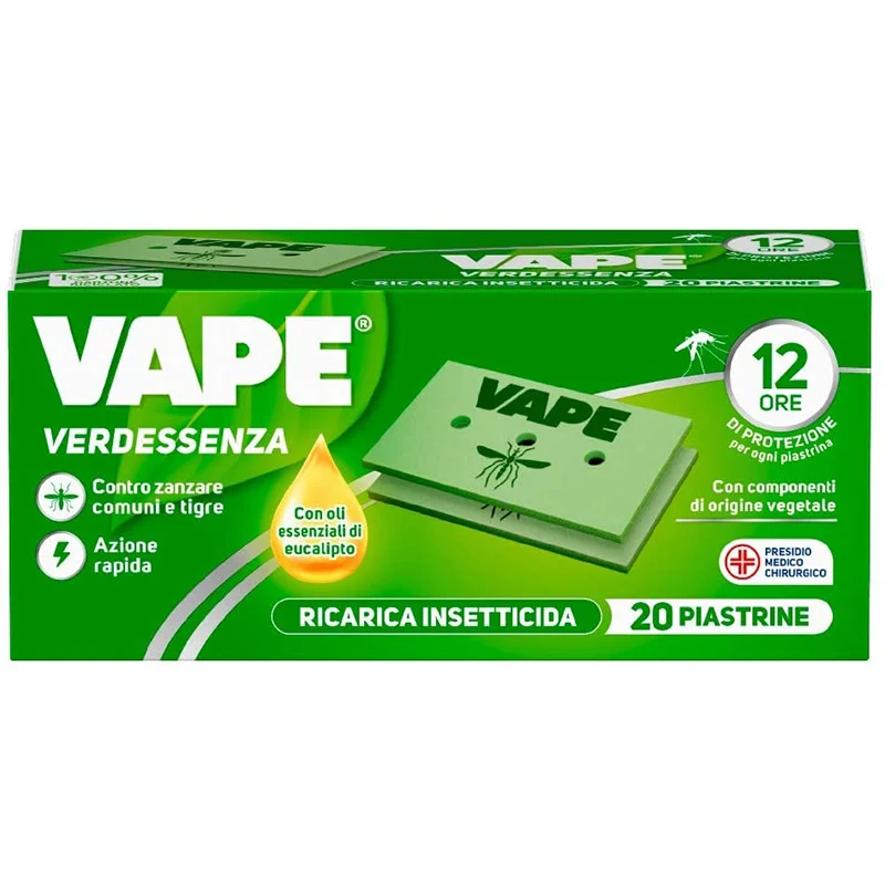 Ricarica Piastrine Verde Essenza 20 Pz Vape