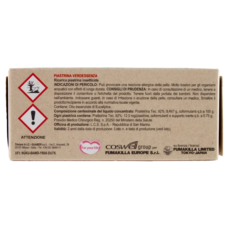 Ricarica Piastrine Verde Essenza 20 Pz Vape
