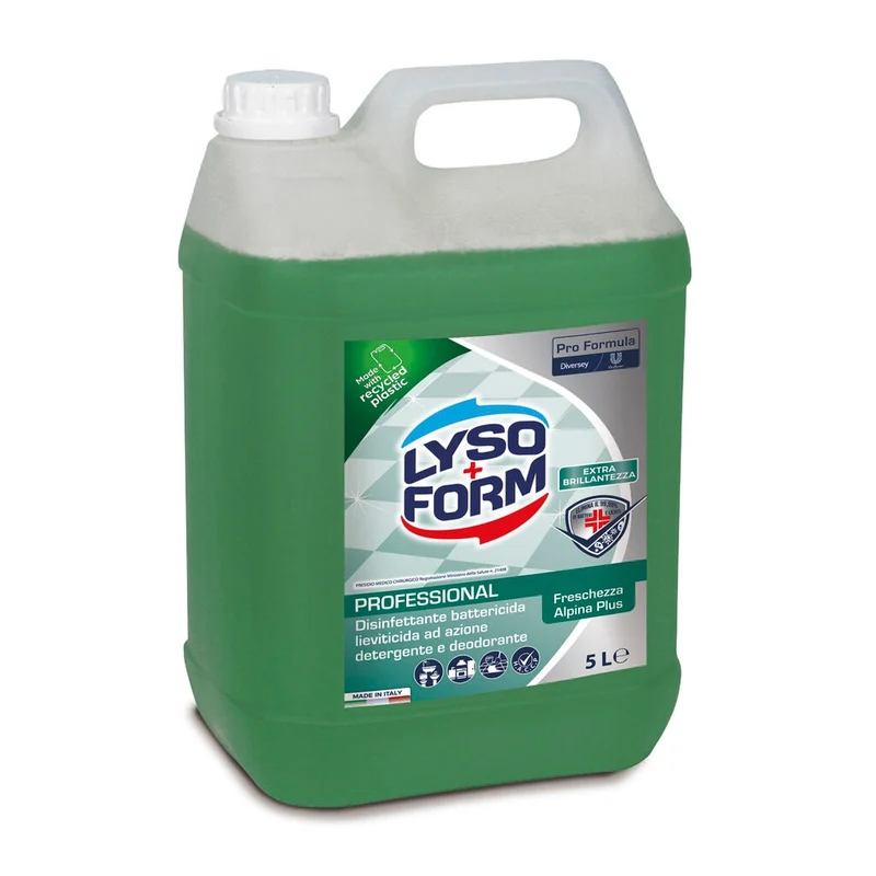 Disinfettante detergente Diversey Lysoform Freschezza Alpina 5 litri