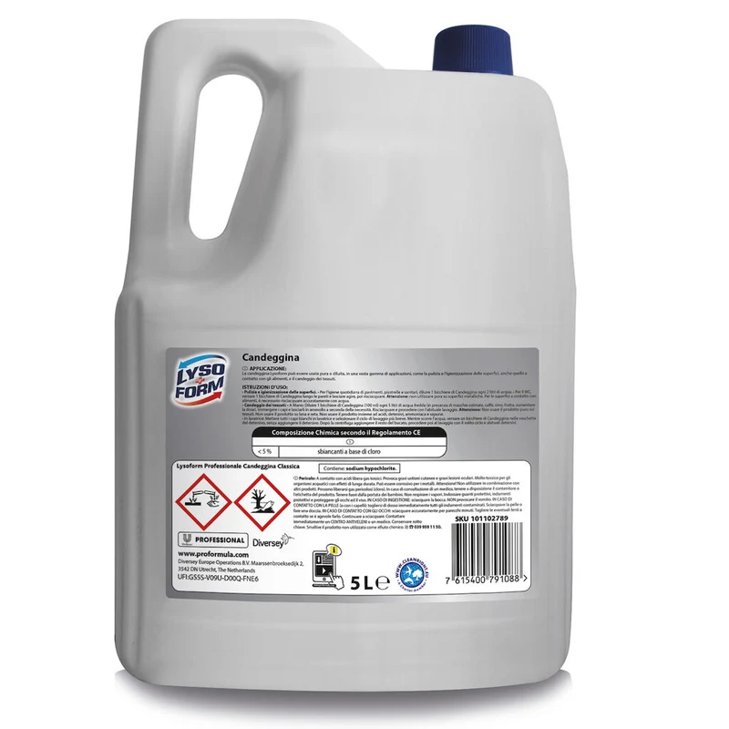 Detergente candeggina Diversey Lysoform Candeggina 5 litri