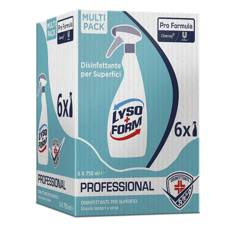 Disinfettante spray alcolico per cucina Lysoform Alcohol Plus 6X750 ml
