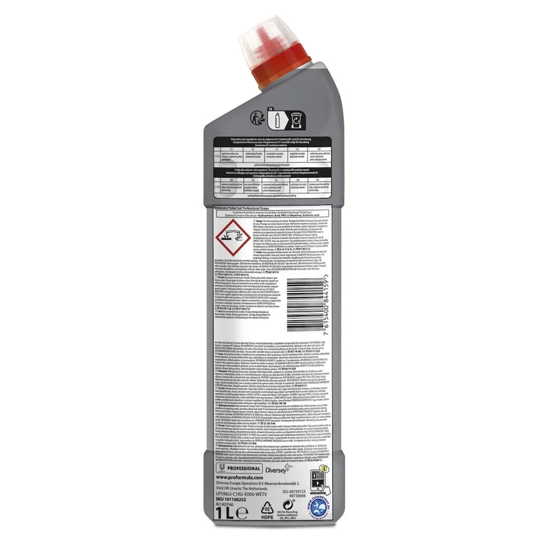 Detergente gel anticalcare per wc Diversey Domestos WC Gel 1 litro