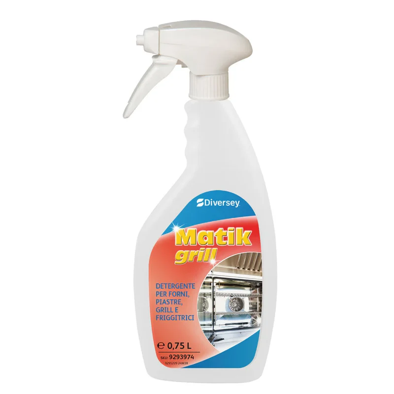 Detergente per pulizia di forni, piastre, grill e friggitrici Matik Grill 750 ml