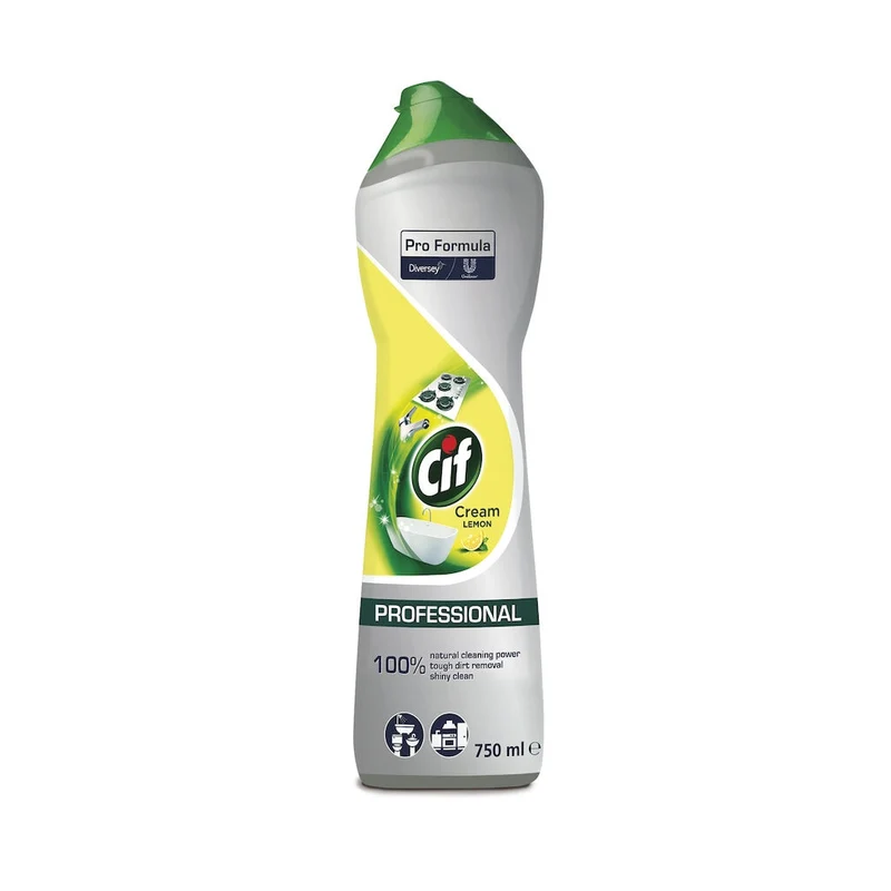 Detergente liquido per bagno e cucina Cif Crema Limone 8x0,75 L