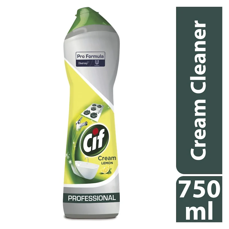 Detergente liquido per bagno e cucina Cif Crema Limone 8x0,75 L