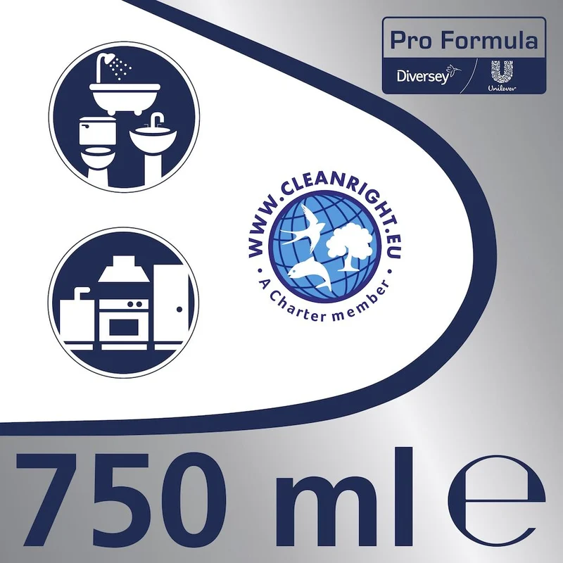 Detergente liquido per bagno e cucina Cif Crema Limone 8x0,75 L