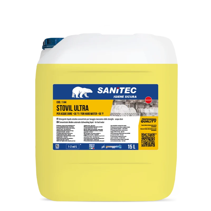 Detergente per lavaggio manuale stoviglie Sanitec Stovil Ultra 15 lt