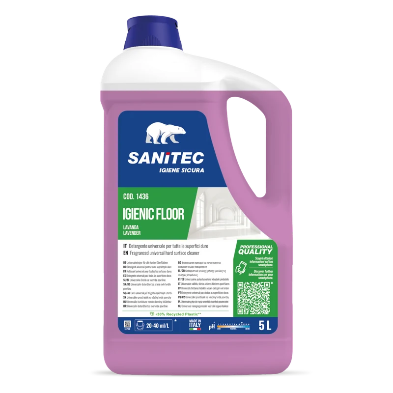 Detergente per pavimenti Sanitec Igienic Floor Lavanda 5 litri