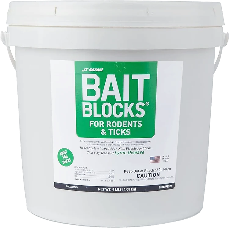 Bait Blocks For Rodents & Ticks - 9lb