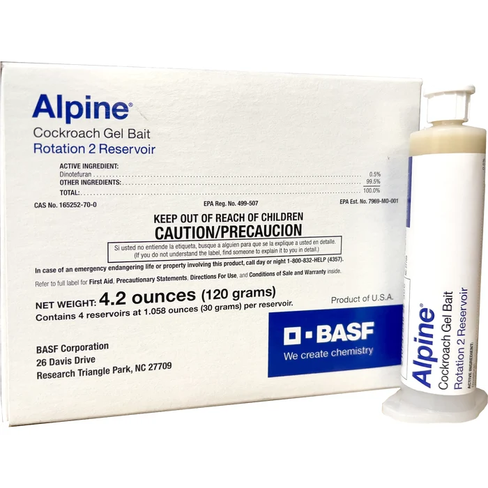 Alpine Cockroach Gel Bait Rotation