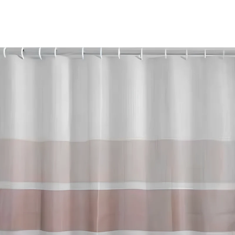 Tenda doccia impermeabile 240x200 cm beige marrone in poliestere