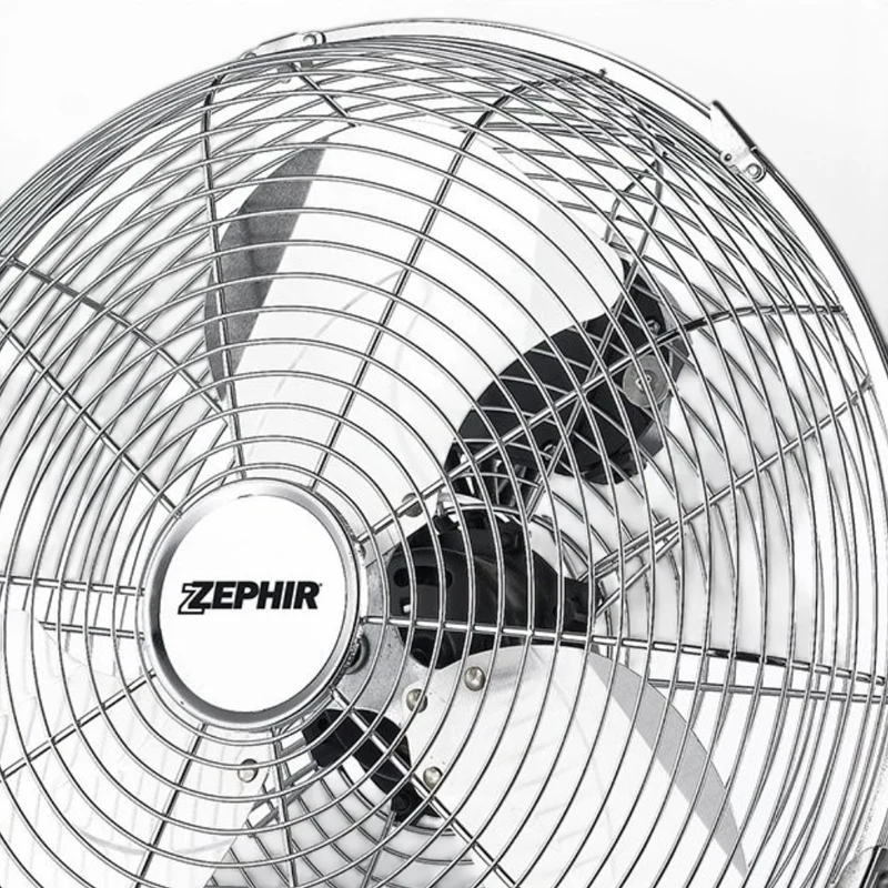 Ventilatore da terra inclinabile 120 Watt con 3 pale in alluminio 54x19xH55 cm
