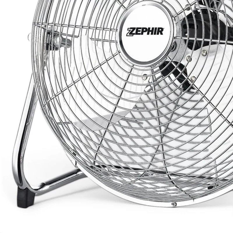 Ventilatore da terra inclinabile 120 Watt con 3 pale in alluminio 54x19xH55 cm