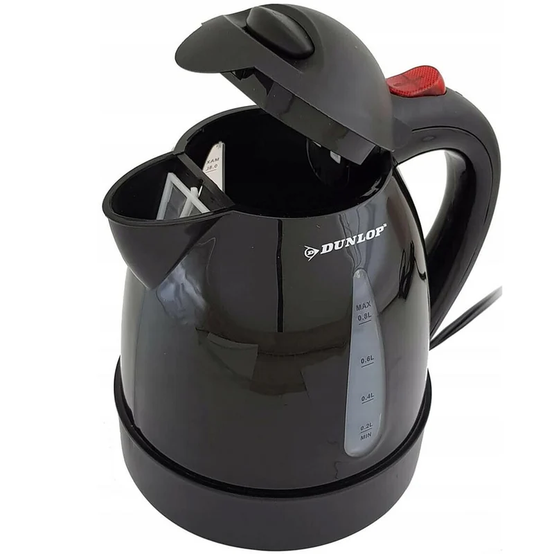 Bollitore Elettrico Auto 12V Accendisigari da Viaggio Portatile 150W 0,8Lt Nero