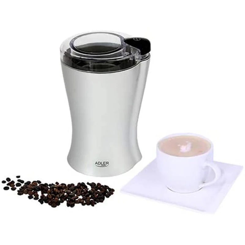Macina Caffe Macinino Elettrico Spezie Legumi Macinacaffe Lame Acciaio 150W