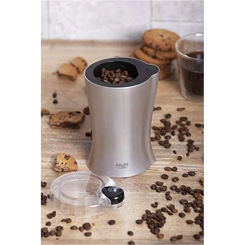 Macina Caffe Macinino Elettrico Spezie Legumi Macinacaffe Lame Acciaio 150W