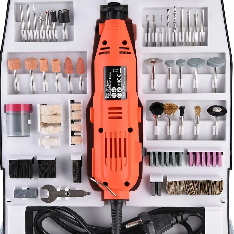 Utensile Rotativo Mini Trapano Fresa Smerigliatrice 135W Mini Drill 233pz