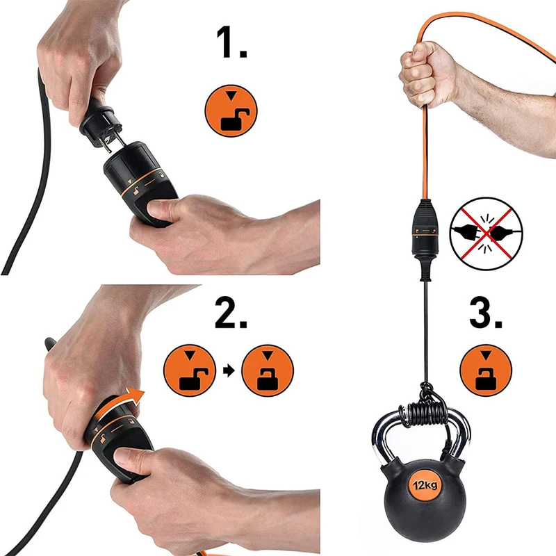Avvolgitubo Con Prolunga Elettrica Giardino 25mt Presa Electrablock Electraline