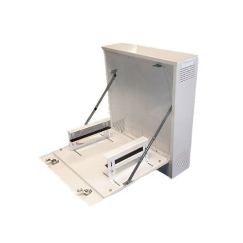Armadio Metallico per Videosorveglianza Helman Small con Doppia Serratura Bianco – 1QB07