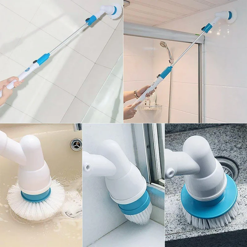 Brosse de Nettoyage Électrique Polyvalente - Puissante & Ergonomique