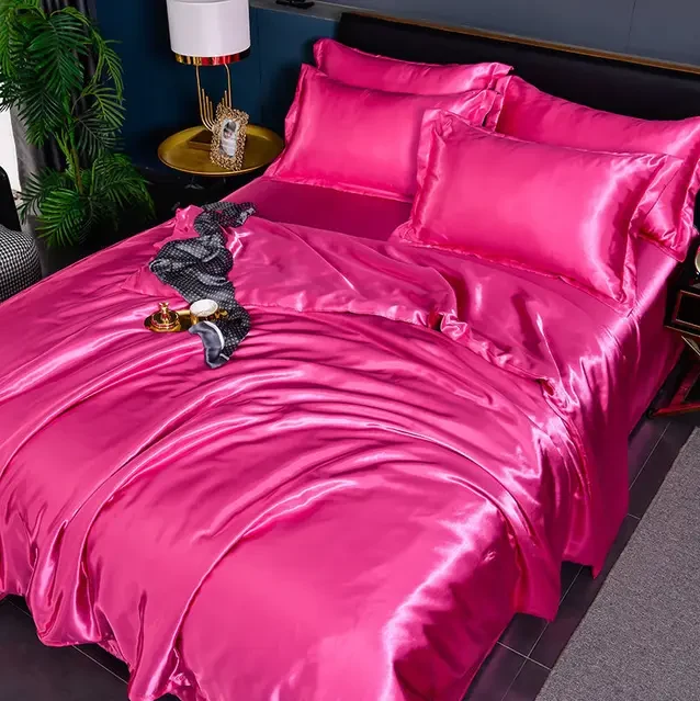 Draps en Satin Luxueux - Confort & Élégance pour la Chambre