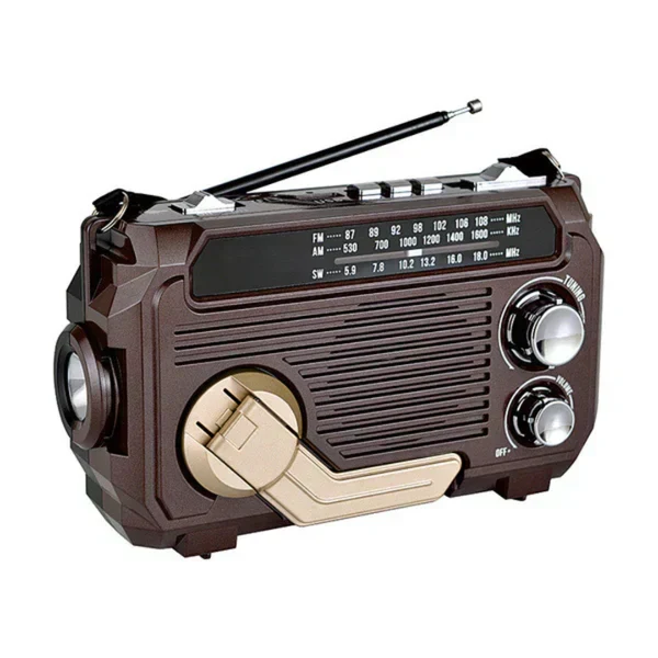 Radio d'urgence avec éclairage LED - Multi-alimentation