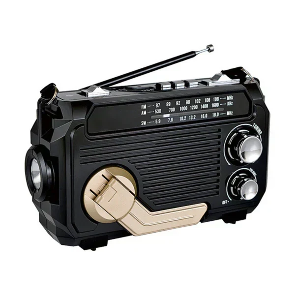 Radio d'urgence avec éclairage LED - Multi-alimentation