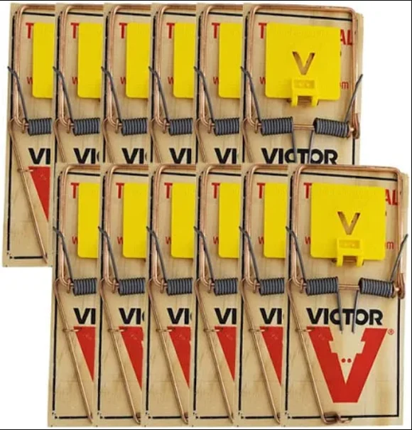 Victor Expanded Trigger Rat Snap Trap (M326) - 12 Traps