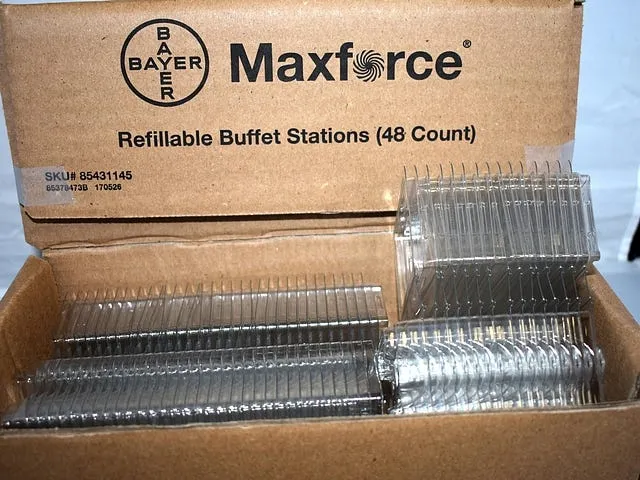 Maxforce Refillable Buffet Bait Stations – 48 Count