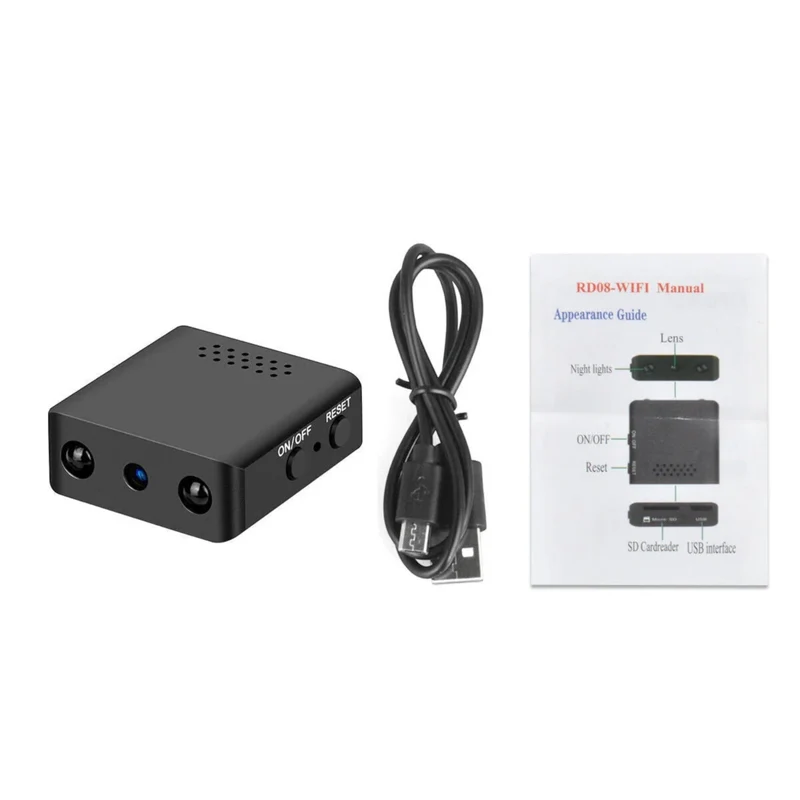 Caméra Micro HD WiFi - Sécurité, Vision Nocturne