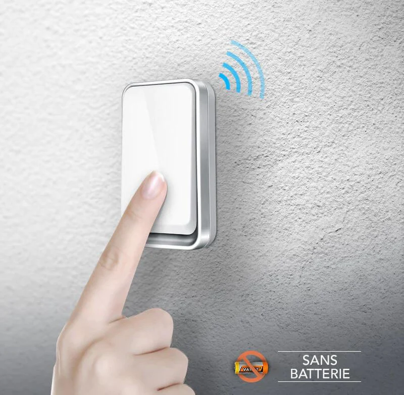 Sonnette Intelligente - Sans Fil, Sans Batterie, Imperméable