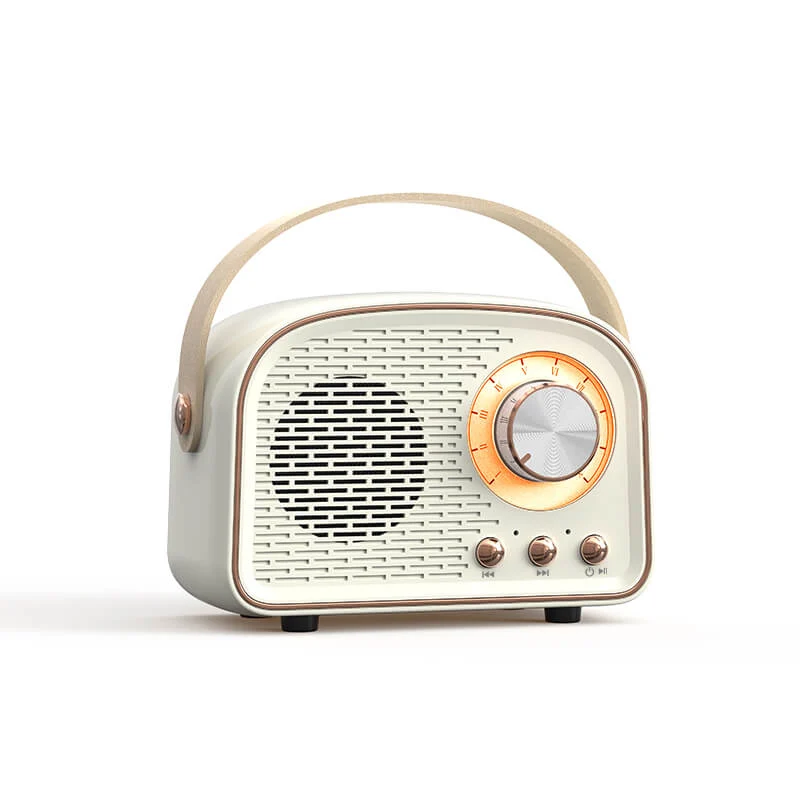 Enceinte Bluetooth Vintage - Son Retro, Radio FM