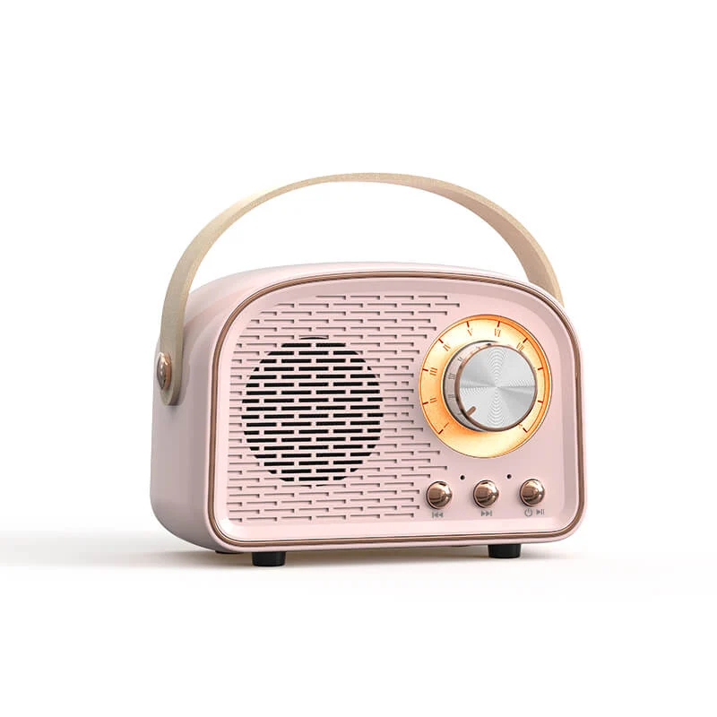 Enceinte Bluetooth Vintage - Son Retro, Radio FM