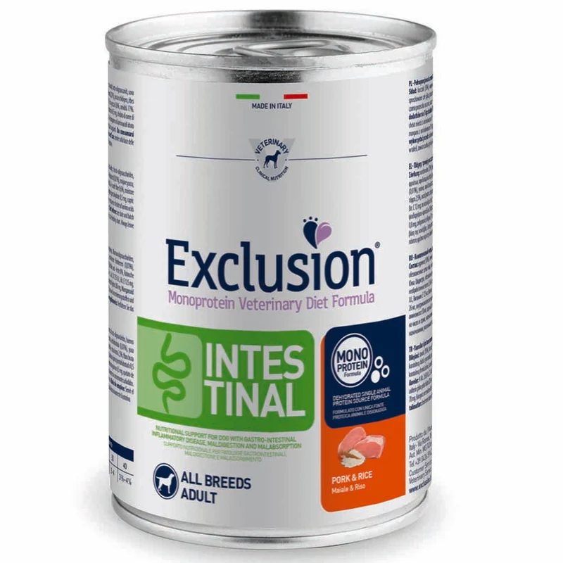 Exclusion Intestinal Maiale e Riso 400g per Cani Adulti
