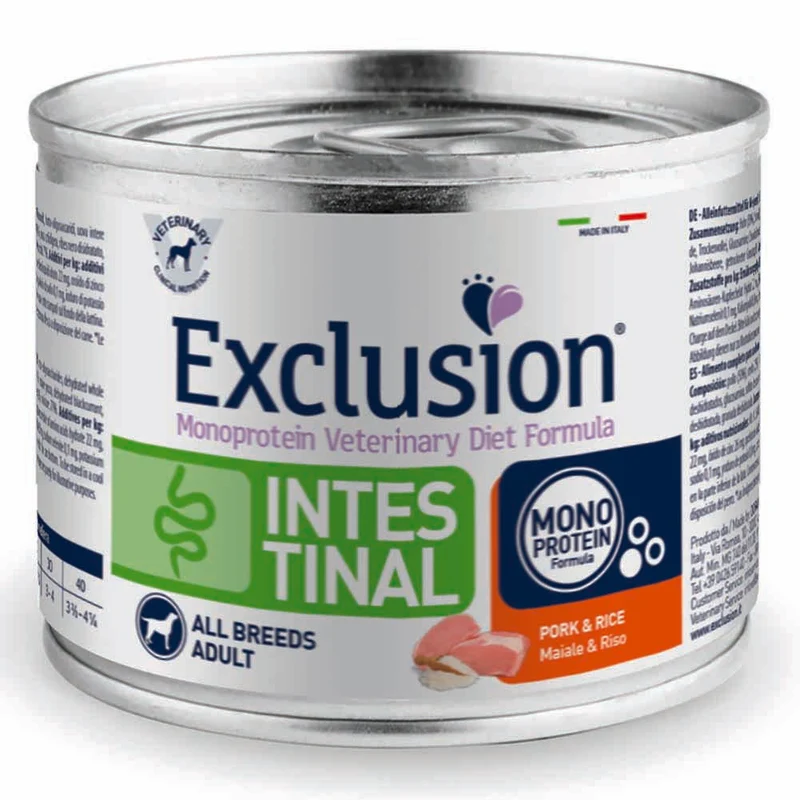 Exclusion Intestinal Maiale e Riso 200g per Cani Adulti